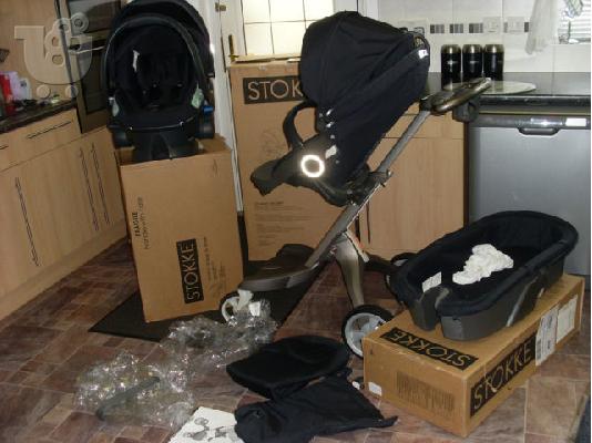 PoulaTo: STOKKE XPLORY V5 BABY PRAM (CARRY COT + ΚΑΘΙΣΜΑ ΑΥΤΟΚΙΝΗΤΟΥ) Με πλήρες καροτσάκι σε συσκευασία.